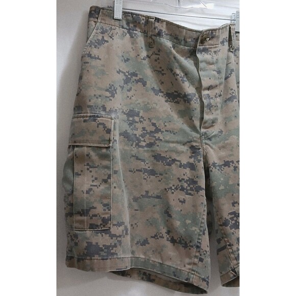 Tru-Spec Military Cargo Shorts XL 39-43 Digital Camouflage Button Fly Pockets - Picture 3 of 7